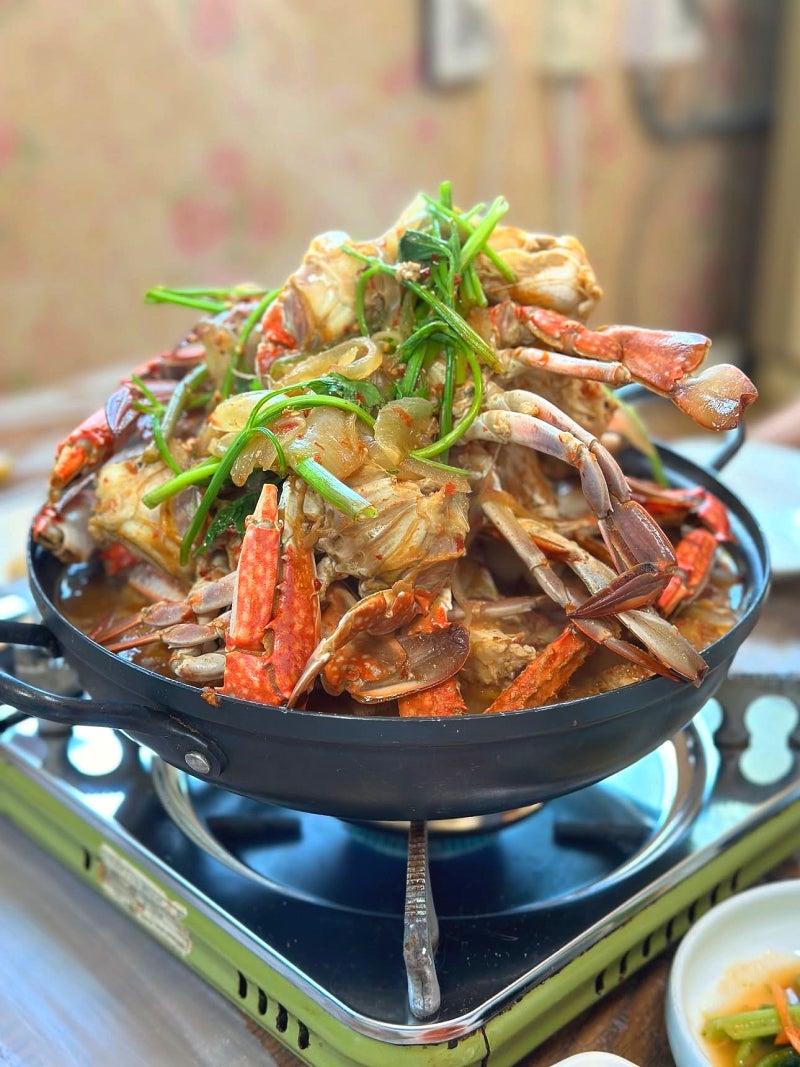 여수 모사금해수욕장 꽃게찜 꽃게탕 맛집 오천집
