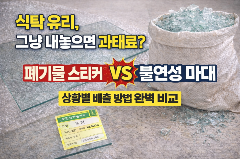 유리 버리는법 총정리: 깨진 유리부터 식탁 유리까지 완벽 가이드