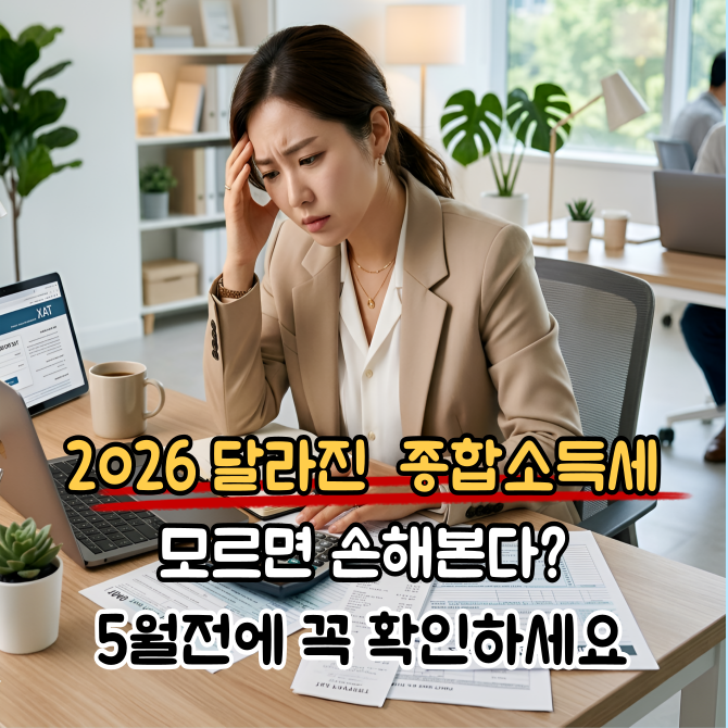  2026 종합소득세, 올해 달라진 5가지와 절세 핵심 전략