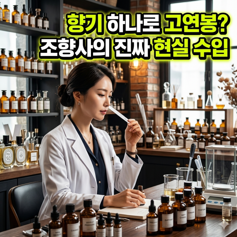 연봉 1억도 꿈 아니다? 조향사 자격증 취득부터 현실적인 취업처와 연봉 수준 총정리