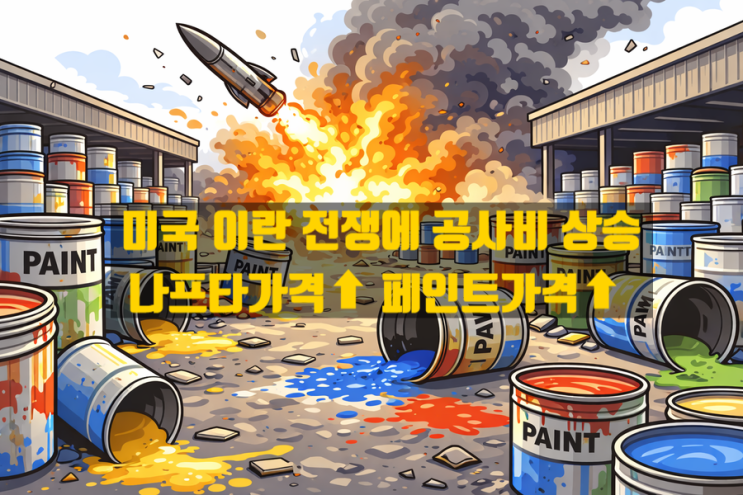  중동발 전쟁 쇼크, 건축비 폭등 현실화 – “이제는 인테리어도 못 한다”는 말이 나오는 이유