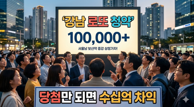  "당첨만 되면 수십억 차익"...강남 로또 청약, 왜 10만 명 몰렸을까