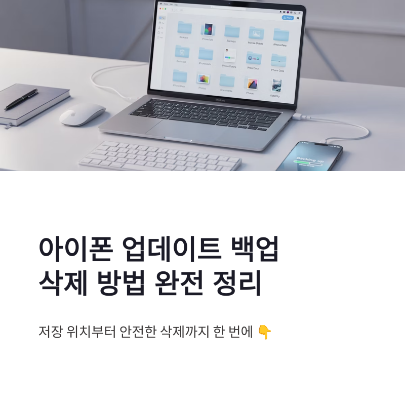 아이폰 업데이트 백업 삭제 방법, PC와 Mac 저장 위치까지 한 번에 정리