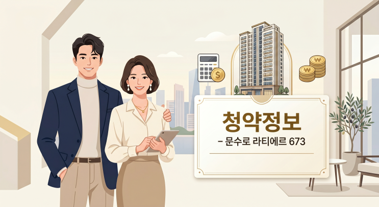  [문수로 라티에르 673 청약] 울산 신정동 분양 총정리 – 일정·자격·분양가 한눈에