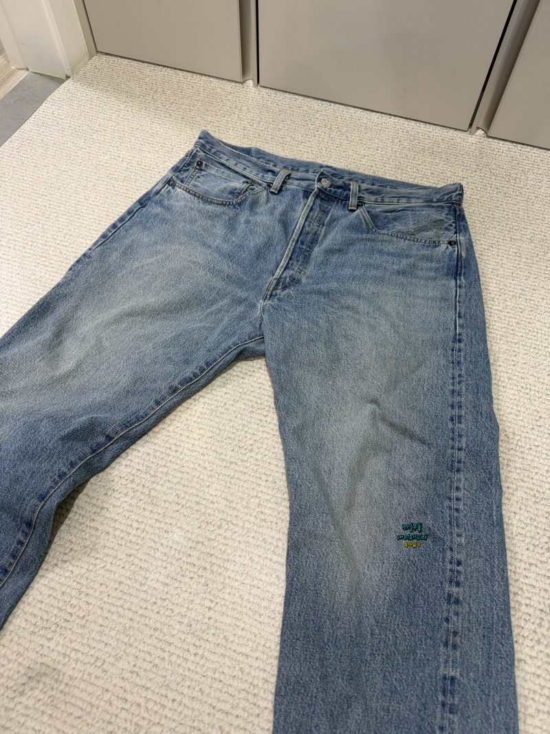 리바이스 블랙잭 데님 LVC 재팬 501 진 미디엄 인디고 블루 내돈내산 후기 & 상세 사이즈 리뷰!....