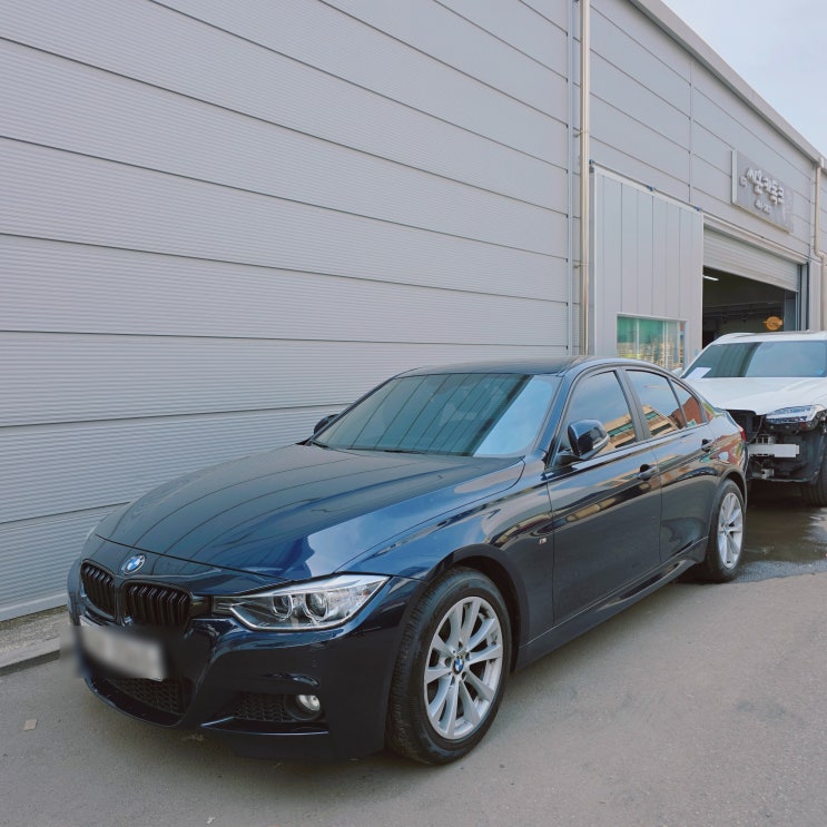  자동차보험수리 전문 성수동공업사 시온카독크 BMW 320d 범퍼수리 한판도색