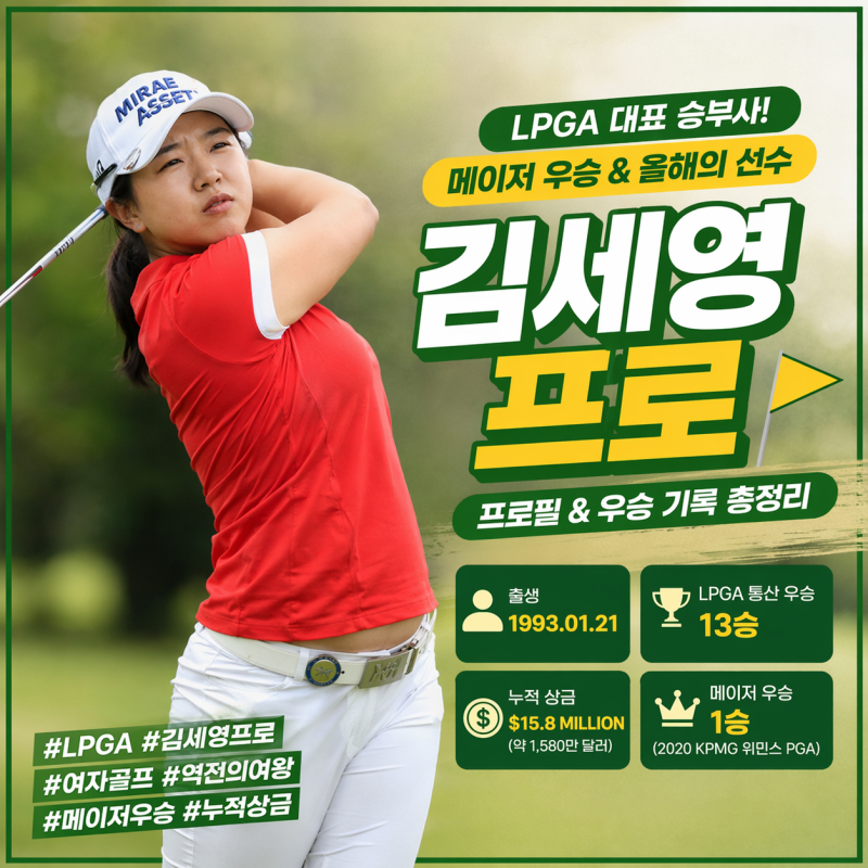 LPGA 김세영 프로 프로필｜커리어·누적상금·우승기록 총정리