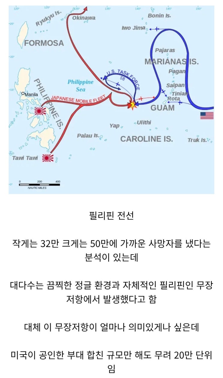  태평양전쟁때 의외로 일본군이 엄청 죽은 전선