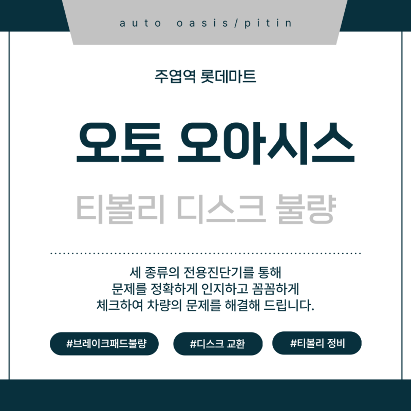 일산 티볼리 브레이크 떨림-디스크 패드, 브레이크 오일 교환 후기