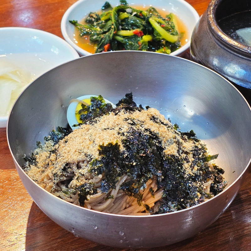 부산 송정 맛집 삼교리동치미막국수 3가지 맛의 변화로 완성되는 맛