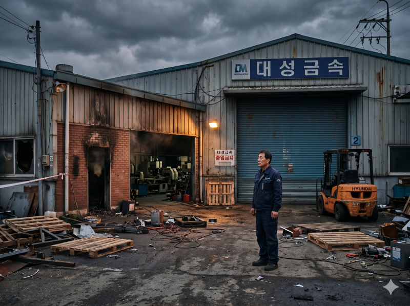공장 화재 후 버티는 기간, 보험보다 먼저 계산해야 하는 이유– 중소 제조업 사업장 화재 생....