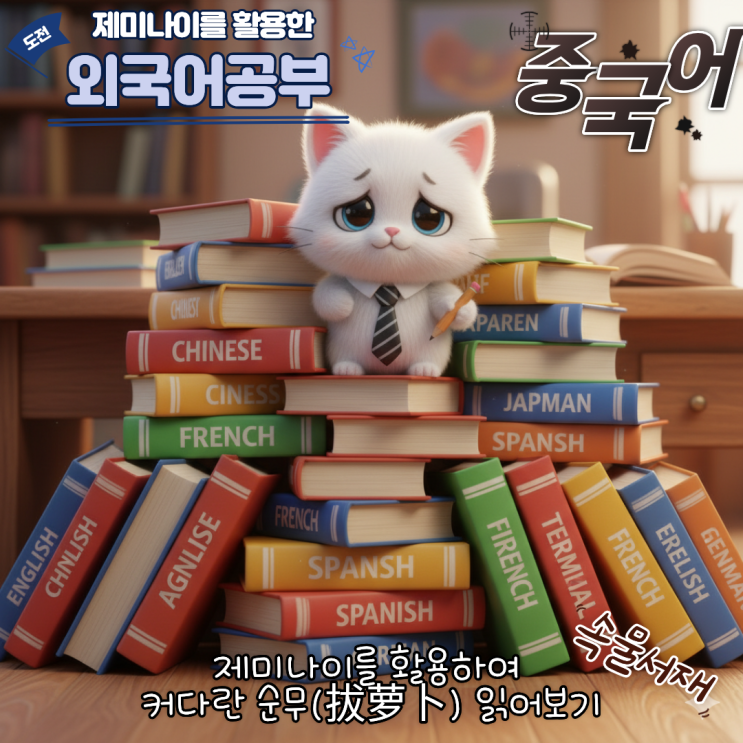  [실전]제미나이 활용한 외국어 공부_중국어 동화책 읽어보기(커다란 순무, 영상 있음)
