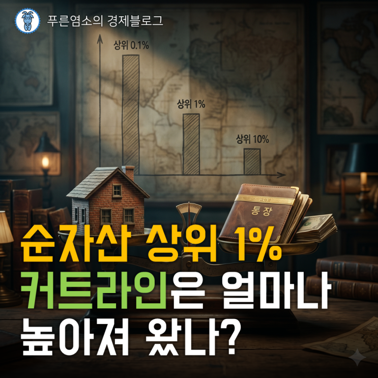  순자산 상위 (0.1%,1%, 10%) 커트라인은 얼마나 높아졌나