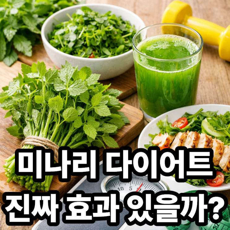  미나리 다이어트 효과, 실제로 도움이 될까?