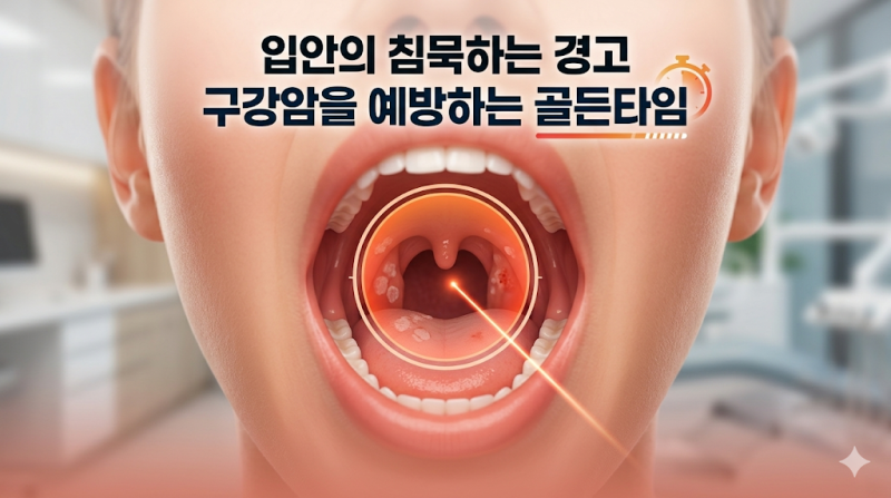 구강암 초기증상 통증 없다? 2주 넘기면 위험한 3가지 신호