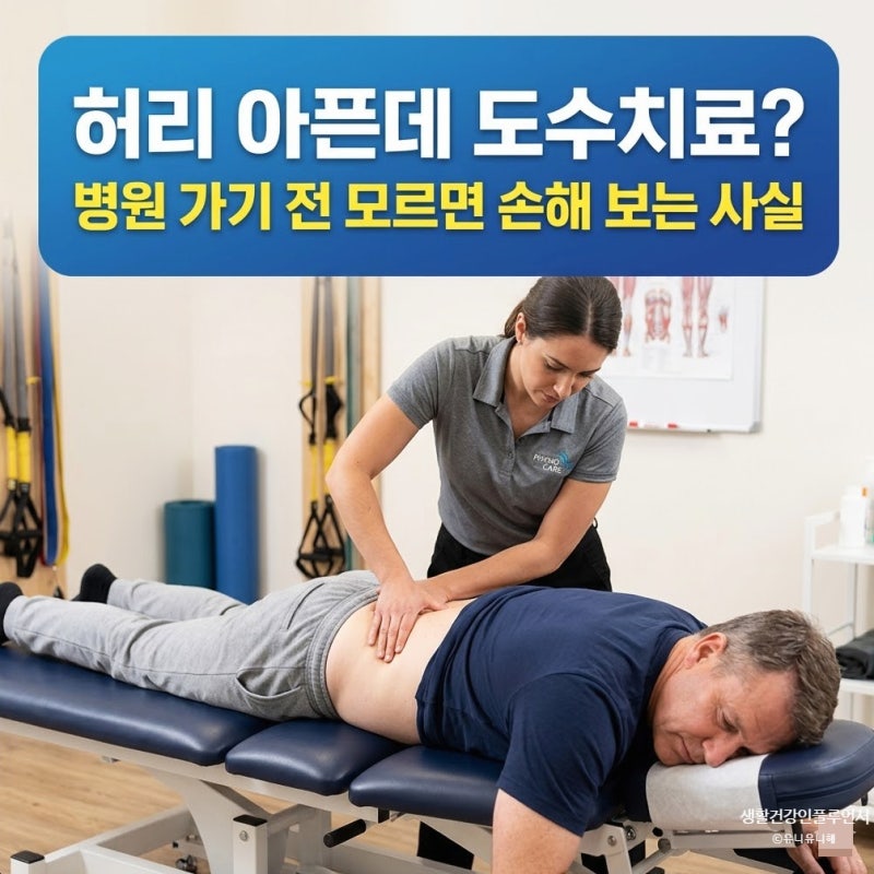 허리물리치료부터 도수치료실비까지, 병원 가기 전 꼭 체크해야 할 5가지