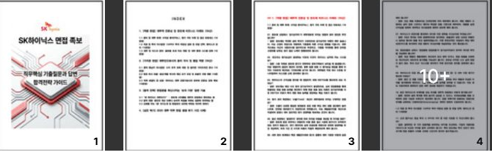  SK하이닉스 재무 직무 면접후기 (전년도 4명) 실제 복기자료
