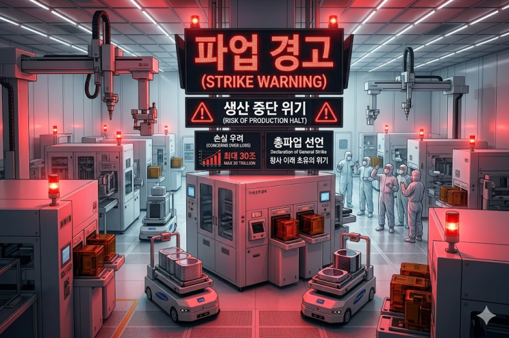  삼성전자 2026년 5월 총파업 예고 핵심 쟁점 및 파급 효과: 반도체 생산 차질 시나리오부터 글로벌 공급망 변화, 투자 대응 전략까지 총망라
