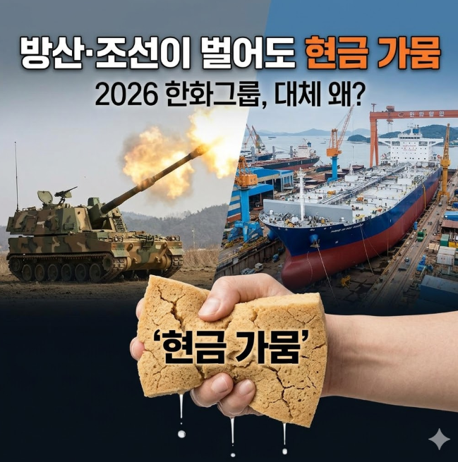  "방산·조선이 벌어도 현금 가뭄"...2026년 한화그룹, 대체 왜 이런 걸까요