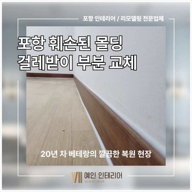  강아지가 물어뜯은 방문 틀 파손, 교체 없이 인테리어 필름으로 감쪽같이 원상복구하는 방법