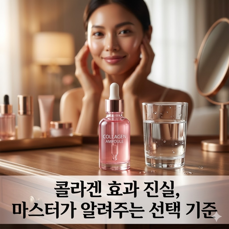  콜라겐 효과 진실, 피부 탄력 진짜 좋아질까? 흡수율 90% 높이는 저분자 선택법