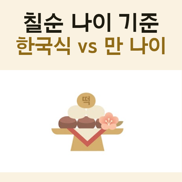 칠순 나이 기준: 한국식 vs 만나이 정리, 환갑과 왜 기준이 다를까?