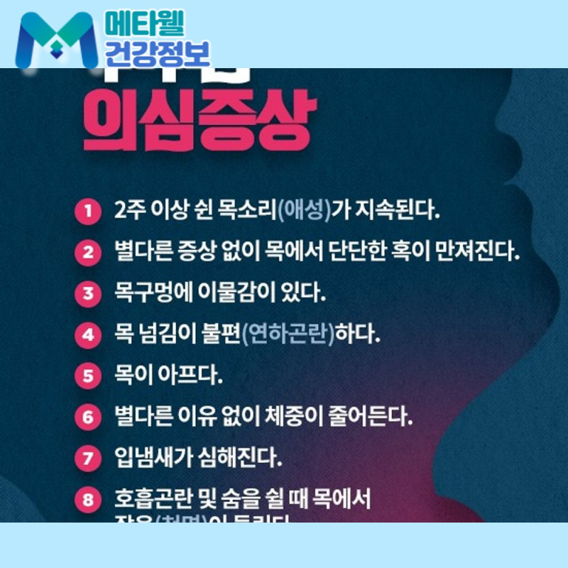 "목소리가 2주 이상 쉰다면?" 후두암 초기 증상, 원인, 3기 4기 치료까지
