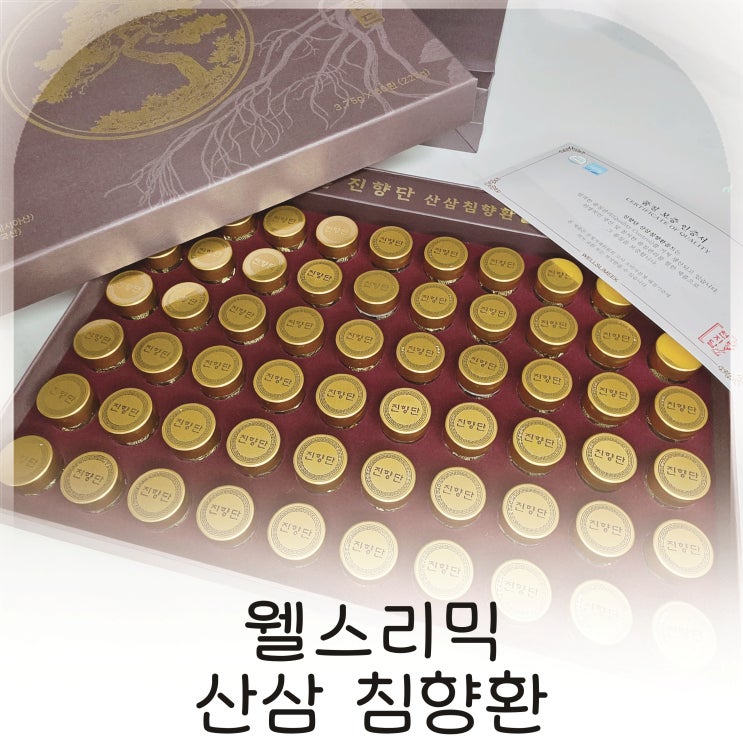  가정의달 건강식품 선물 고민 끝낸 선택, 웰스리믹 산삼 침향환 부모님 선물 추천