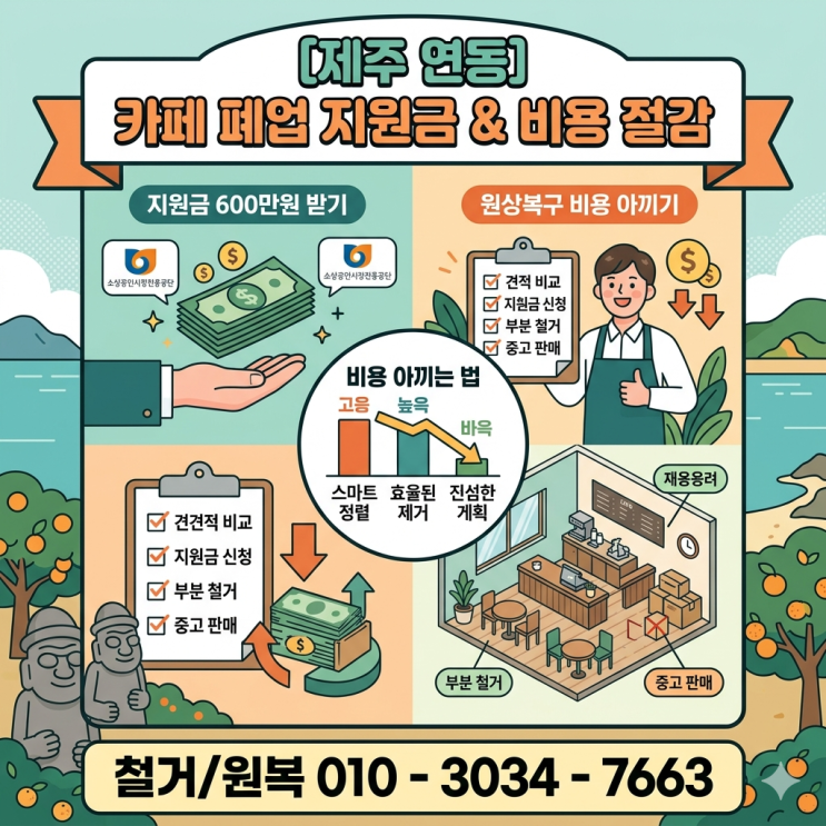  연동 카페 폐업지원금 600만원, 사기 안 당하고 '실비'로 제대로 돌려받는 법