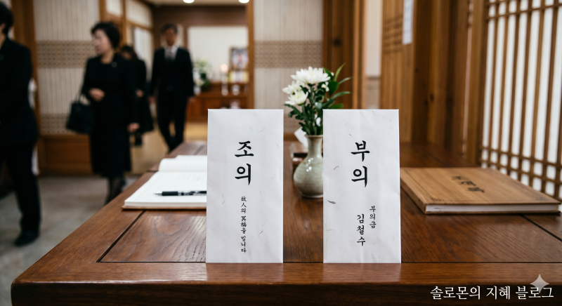 조의? 부의? 혼동스런 장례식장 예절 및 빈소 용어