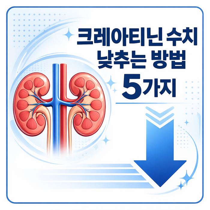 크레아티닌 수치 높다면 꼭 보세요, 낮추는 방법 5가지 정리