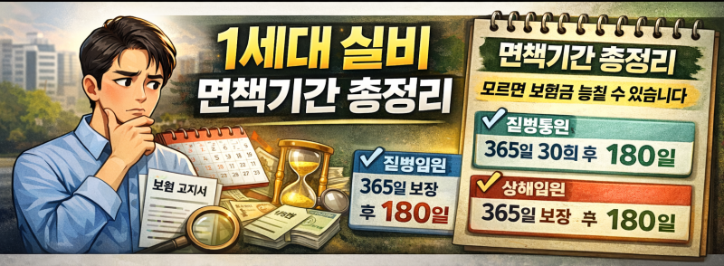 1세대 실비 면책기간 총정리
