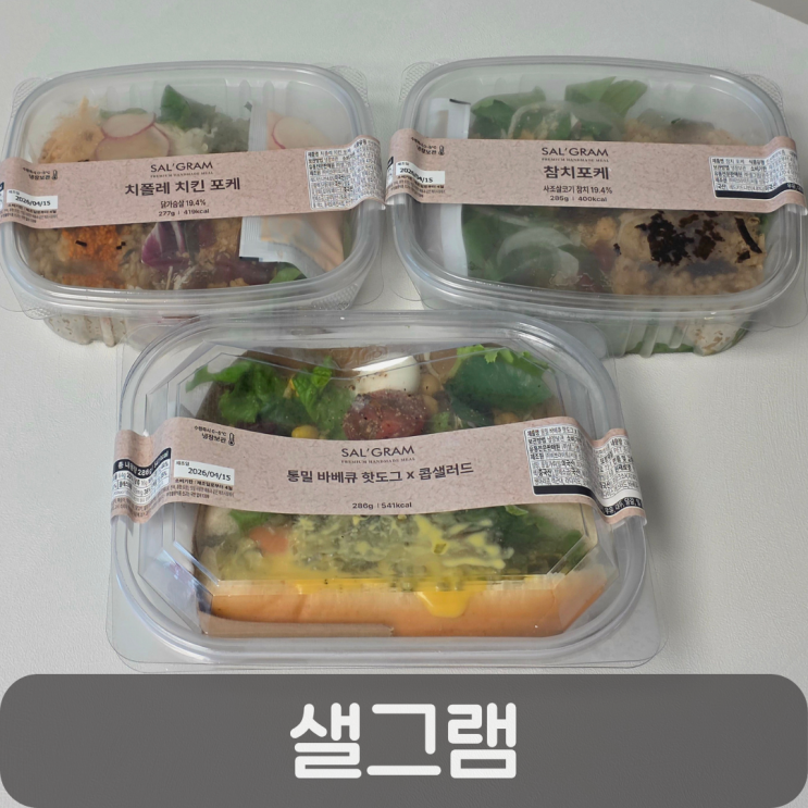  샐러드정기배송 추천 샐그램 후기, 바쁜 일상 속 간편한 식단 한 끼