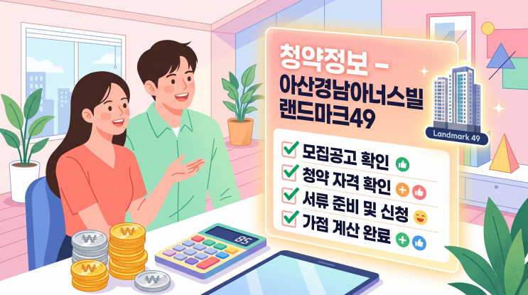  2026 아산경남아너스빌 랜드마크49 청약 완벽정리 | 일정·분양가·청약자격 총정리