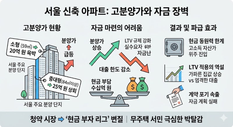 '청약 통장 해지 급증'과 '대출 규제'가 만든 그림의 떡