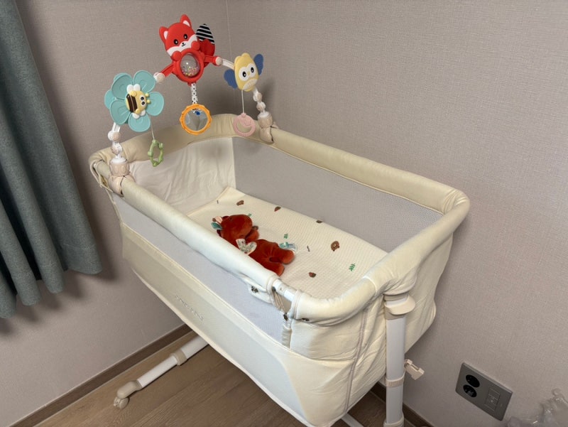 아기침대 신생아침대 도노도노 허리안숙여도되는 키큰부부 높은침대 한달후기