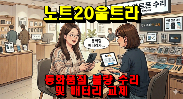  통화가 끊기고 배터리는 하루를 못 버텨요… 갤럭시 노트 20 울트라 서브 보드·배터리 완벽 수리 전 과정 공개 