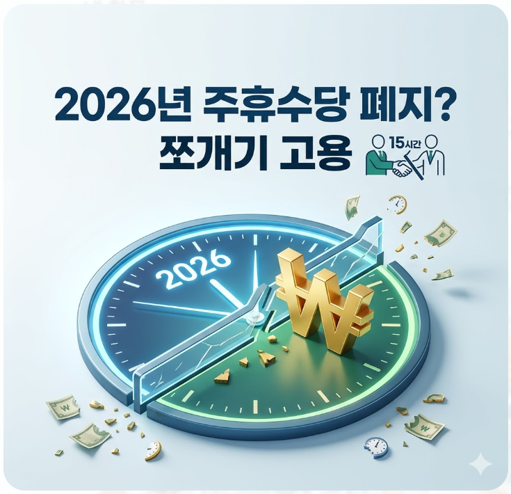  2026년 주휴수당 폐지 논란 총정리: '쪼개기 고용'이란?
