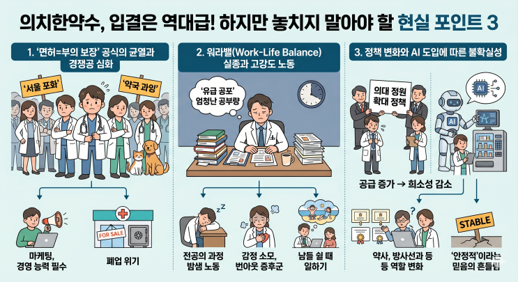  대한민국 입시의 블랙홀 '의치한약수', 합격만 하면 끝일까? 입결 1위 뒤에 숨겨진 차가운 현실