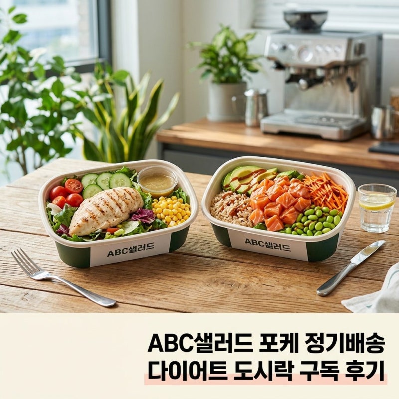 ABC샐러드 포케 정기배송 다이어트 도시락 구독 후기