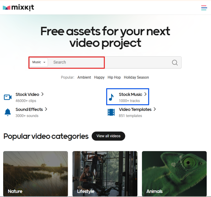 무료 음악 다운로드 Mixkit 사용법 (+효과음·영상 상업용 무료) : 네이버 블로그