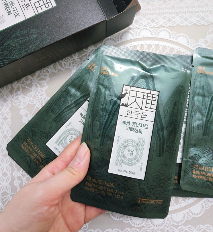  정관장 천녹톤 부스터 녹용과 홍삼을 한번에!