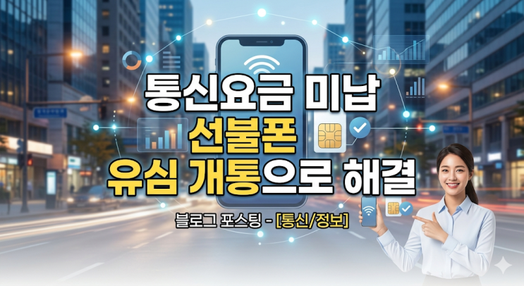  통신요금 미납 선불폰 유심 개통으로 해결