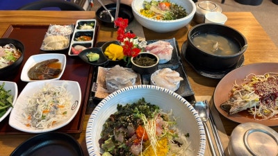 마포구청역 가성비 횟집 '마포밤바다' 점심특선 코스 후기