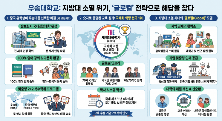  지방대 소멸 위기의 해답? 우송대가 중국 유학생 전국 1위를 차지한 비결