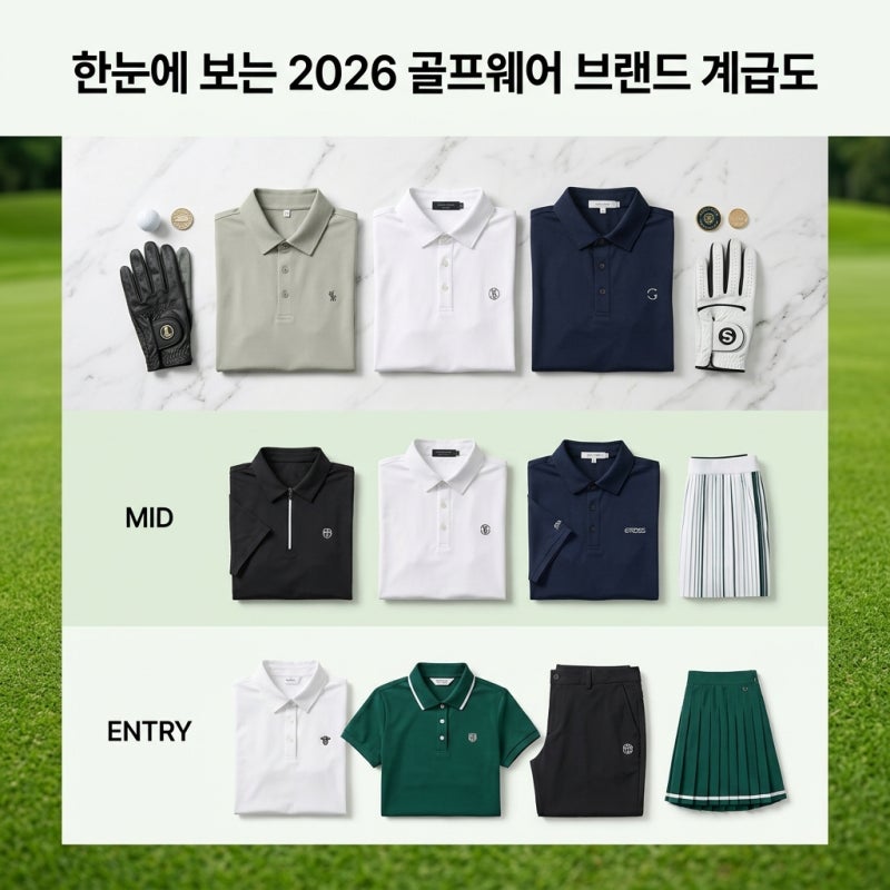 2026 골프웨어 브랜드 계급도 하이엔드부터 입문까지 한눈에 보기