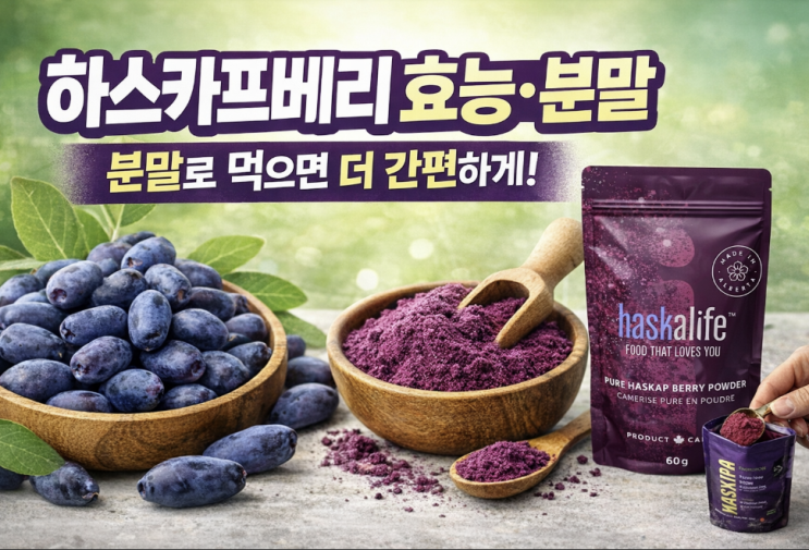  하스카프베리 효능, 분말로 먹을 때 더 챙기기 쉬운 이유
