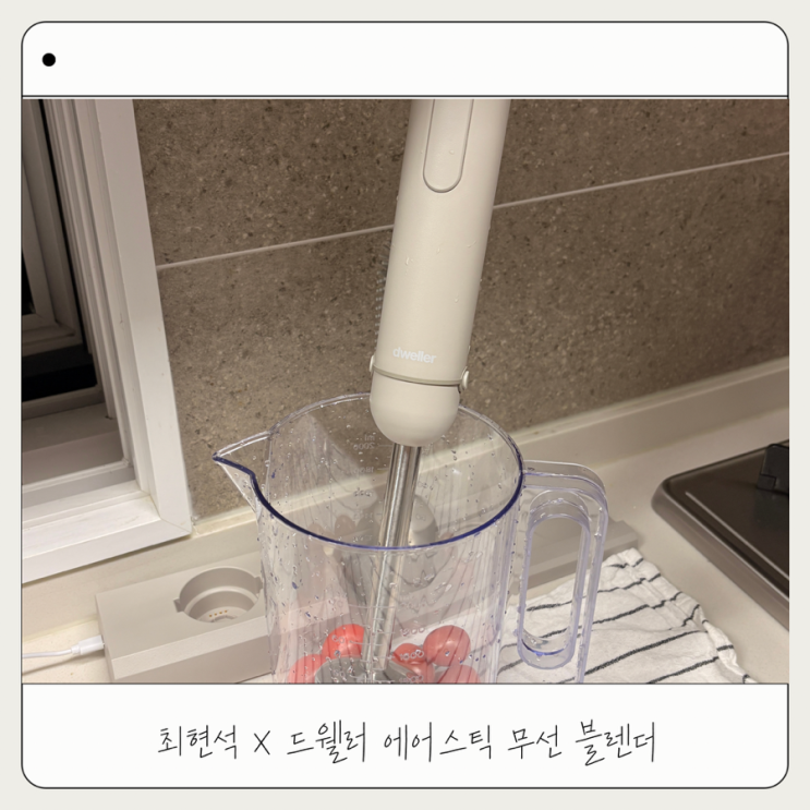  이유식믹서기 추천 냉부해 드웰러 에어스틱 무선 핸드 블렌더