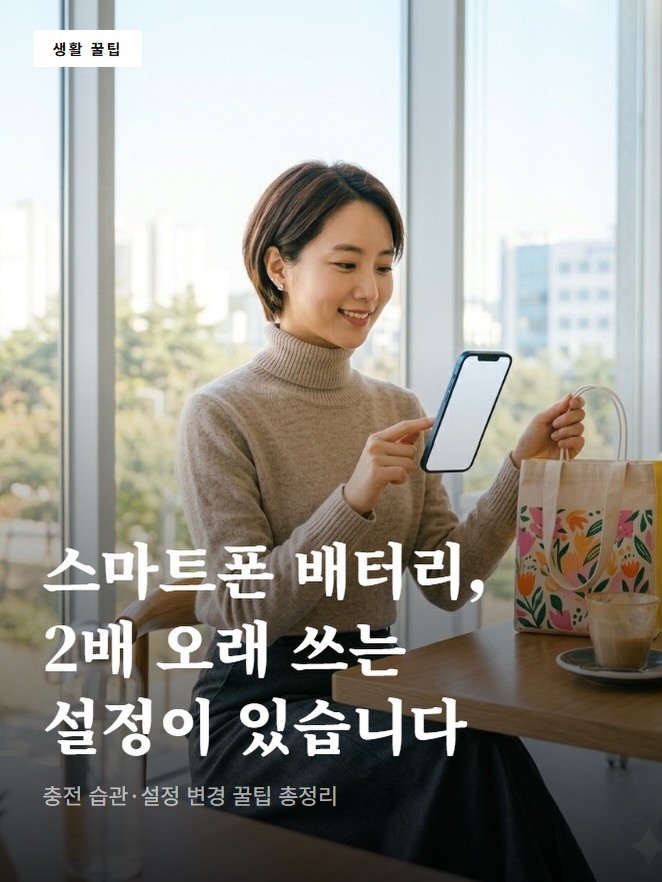  스마트폰 배터리, 이 설정이면 2배 오래 씁니다 