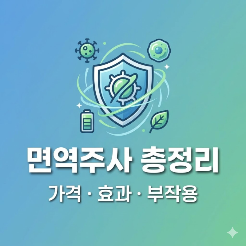 면역주사 가격 및 효과 총정리 : 부작용 모르고 맞으면 오히려 독?